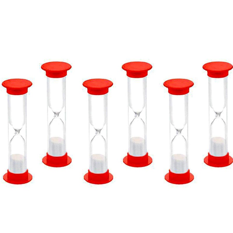 BESSEEK Sand Timer 1 Minute Hourglass Timer Sandglass Clock for Kids Games Classroom Home Office Kitchen Decoration Timers, Thanksgiving, Halloween, Christmas, New Year Party Decorations (Pack of 10) - Image 1